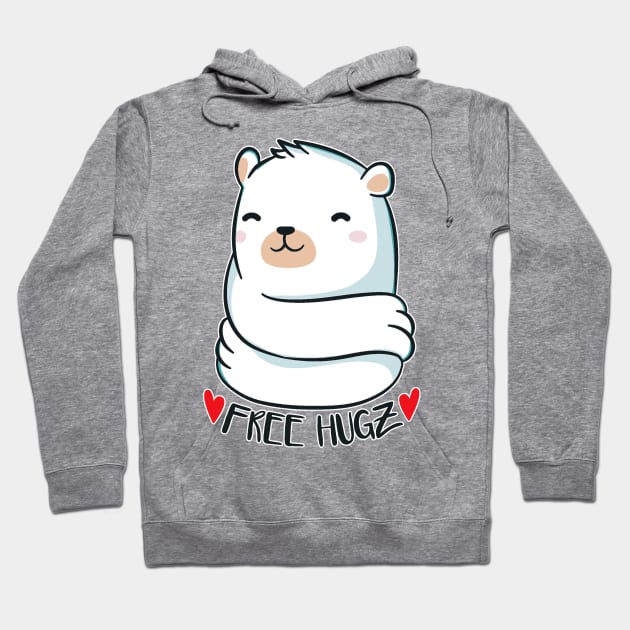 Free Cute Hugs - Animal Lover Hoodie by Artistic muss